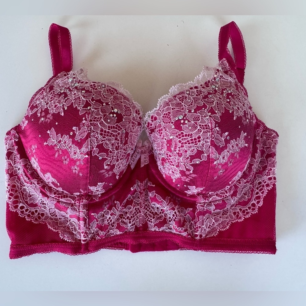 Victoria’s Secret Lace Embellished Corset Bra 34C
